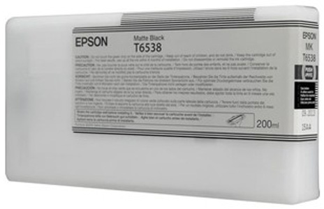 Картридж для плоттеров  Epson T6538 Matte Black 200 мл (C13T653800)