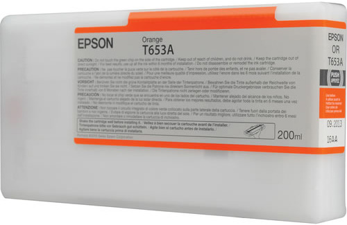 Картридж для плоттеров  Epson T653A Orange 200 мл (C13T653A00)