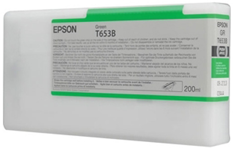 Картридж для плоттеров  Epson T653B Green 200 мл (C13T653B00)