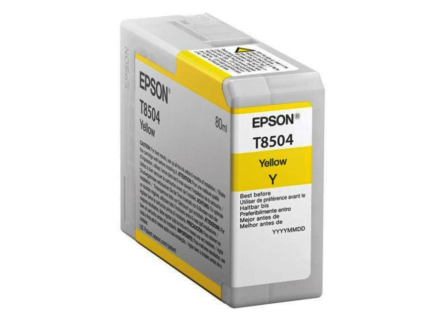 Картридж для плоттеров  Epson T8504 Yellow 80 мл (C13T850400)