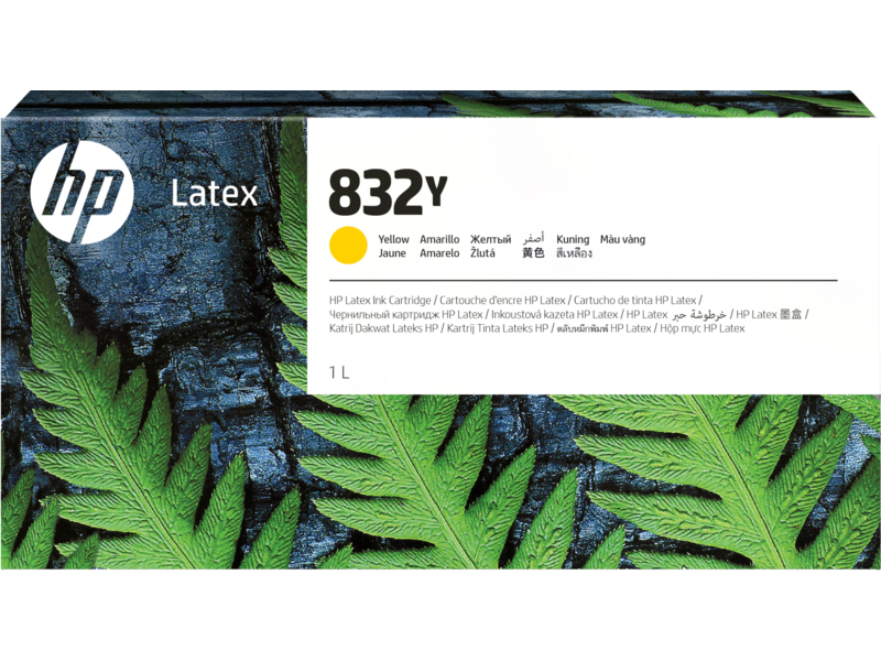 Картридж для плоттеров  HP 832Y Yellow Latex Ink Cartridge 1л (4UV08A)