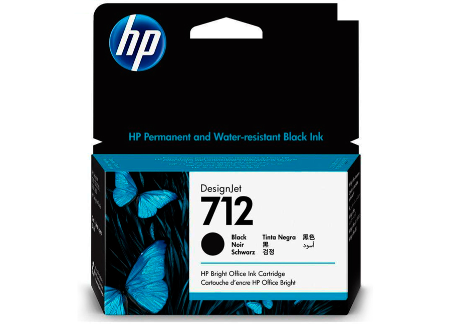 Картридж для плоттеров  HP DesignJet 712 Black 38 мл (3ED70A)