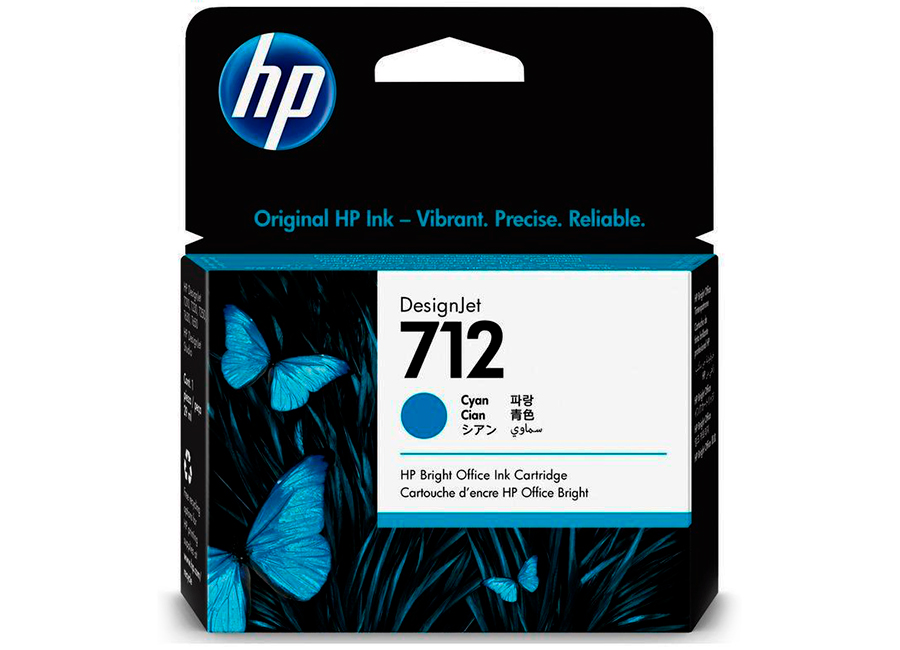 Картридж для плоттеров  HP DesignJet 712 Cyan 29 мл (3ED67A)
