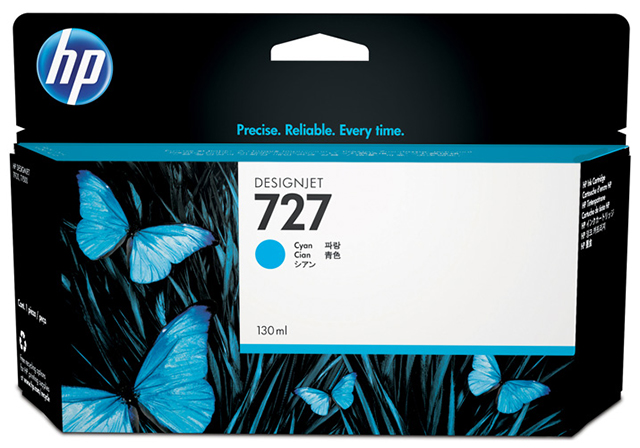 Картридж для плоттеров  HP DesignJet 727 Cyan 130 мл (B3P19A)