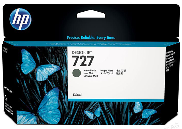 Картридж для плоттеров  HP DesignJet 727 Matte Black 130 мл (B3P22A)