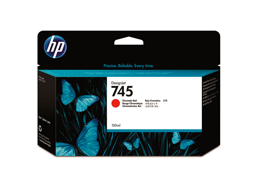 Картридж для плоттеров  HP Designjet 745 Chromatic Red 130 мл (F9K00A)
