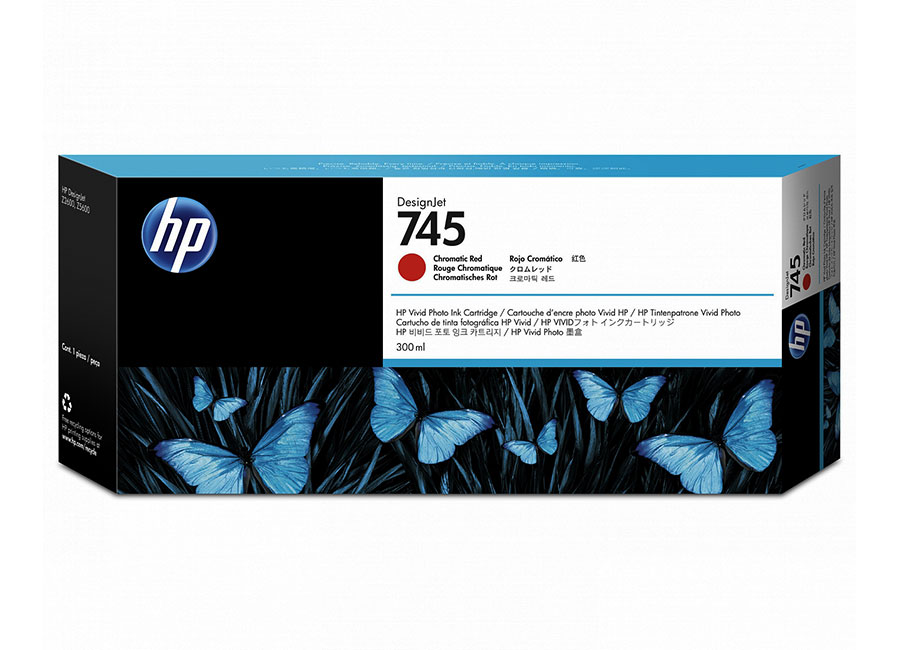 Картридж для плоттеров  HP DesignJet 745 Chromatic Red 300 мл (F9K06A)
