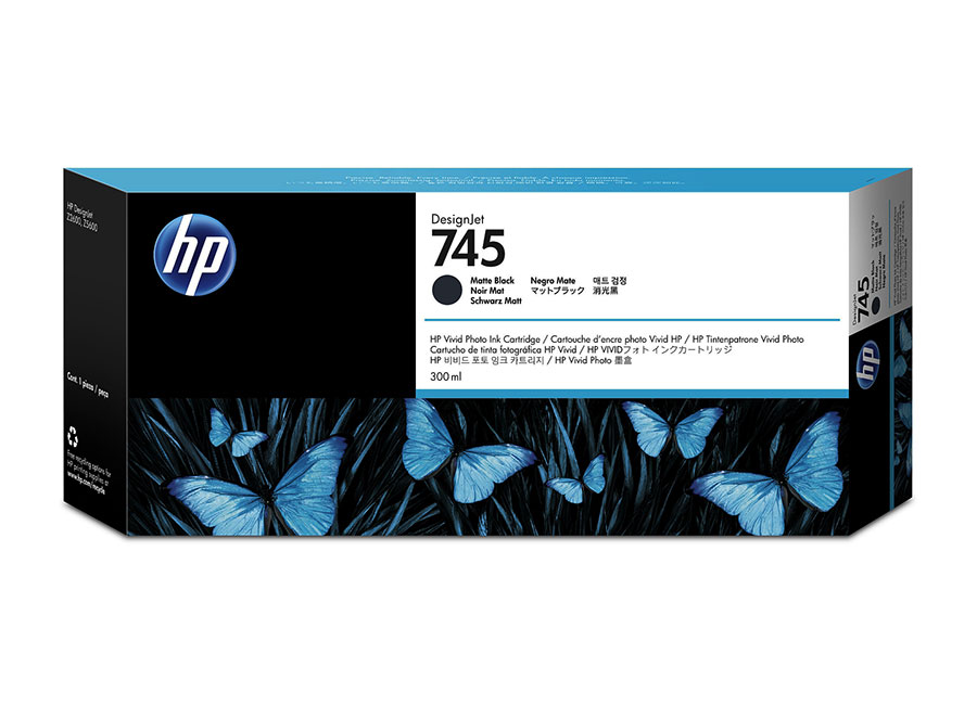 Картридж для плоттеров  HP DesignJet 745 Matte black 300 мл (F9K05A)