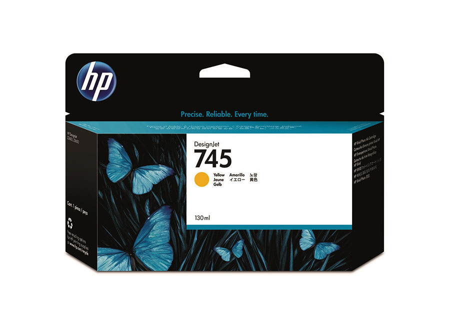 Картридж для плоттеров  HP DesignJet 745 Yellow 130 мл (F9J96A)