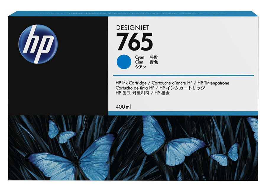 Картридж для плоттеров  HP DesignJet 765 Cyan 400 мл (F9J52A)