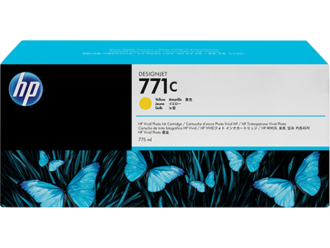 Картридж для плоттеров  HP DesignJet 771C Yellow 775 мл (B6Y10A)