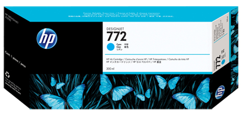 Картридж для плоттеров  HP DesignJet 772 Cyan 300 мл (CN636A)