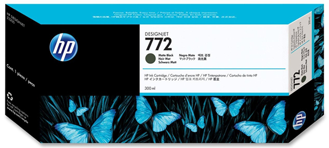Картридж для плоттеров  HP DesignJet 772 Matte Black 300 мл (CN635A)