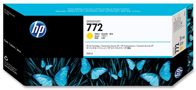 Картридж для плоттеров  HP DesignJet 772 Yellow 300 мл (CN630A)