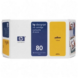 Картридж для плоттеров  HP DesignJet 80 Yellow 175 мл (C4873A)