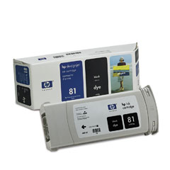 Картридж для плоттеров  HP DesignJet 81 Dye Black 680 мл (C4930A)