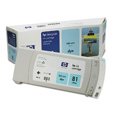 Картридж для плоттеров  HP DesignJet 81 Dye Light Cyan 680 мл (C4934A)