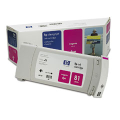 Картридж для плоттеров  HP DesignJet 81 Dye Magenta 680 мл (C4932A)