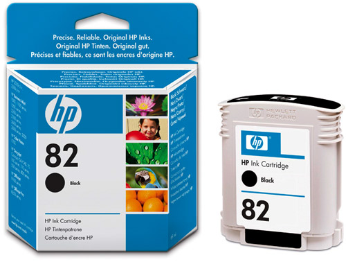 Картридж для плоттеров  HP DesignJet 82 Black 69 мл (CH565A)