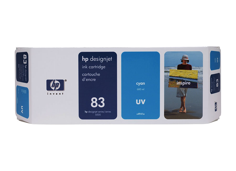 Картридж для плоттеров  HP DesignJet 83 Cyan 680 мл (C4941A)