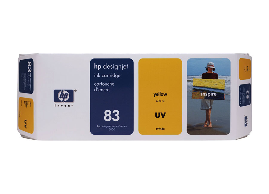 Картридж для плоттеров  HP DesignJet 83 Yellow 680 мл (C4943A)