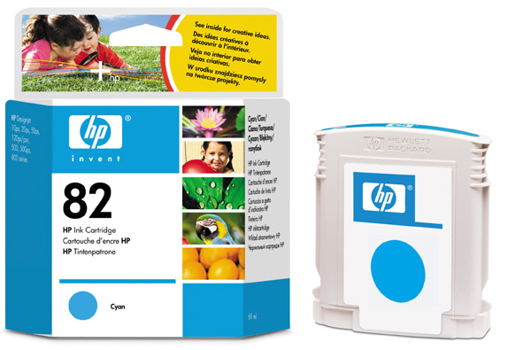 Картридж для плоттеров  HP Invent 82 Cyan 69 мл (C4911A)