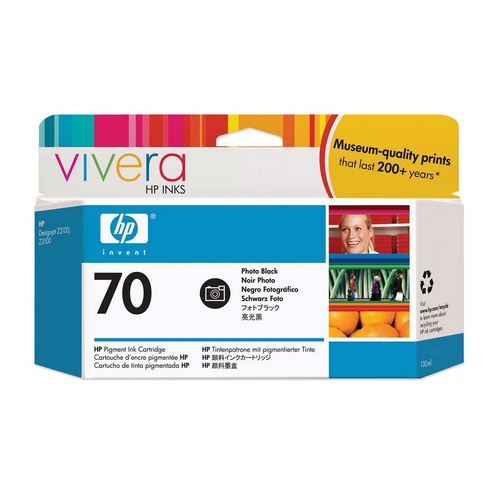 Картридж для плоттеров  HP Vivera 70 Black 130 мл (C9449A)