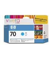 Картридж для плоттеров  HP Vivera 70 Cyan 130 мл (C9452A)