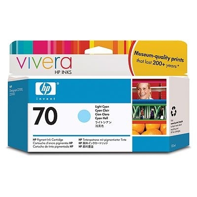 Картридж для плоттеров  HP Vivera 70 Light Cyan 130 мл (C9390A)