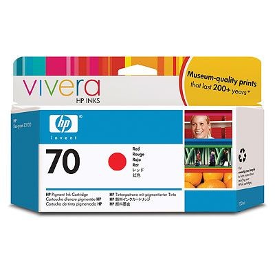 Картридж для плоттеров  HP Vivera 70 Red 130 мл (C9456A)