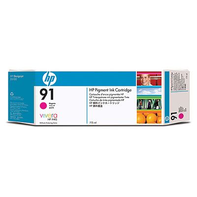Картридж для плоттеров  HP Vivera 91 Magenta 775 мл (C9468A)