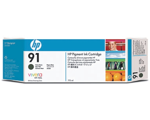 Картридж для плоттеров  HP Vivera 91 Matte Black 775 мл (C9464A)