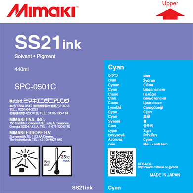 Картридж для плоттеров  Mimaki SS21 Cyan 440 мл (SPC-0501C-3)