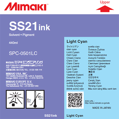 Картридж для плоттеров  Mimaki SS21 Light Cyan 440 мл (SPC-0501LC-3)