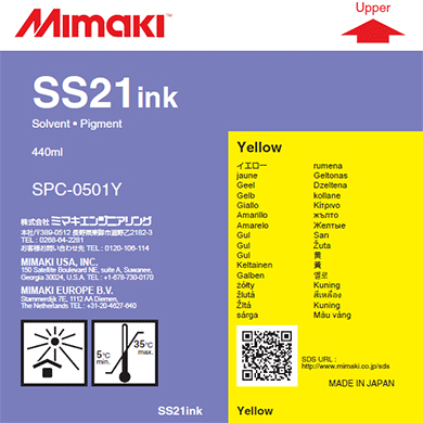 Картридж для плоттеров  Mimaki SS21 Yellow 440 мл (SPC-0501Y)