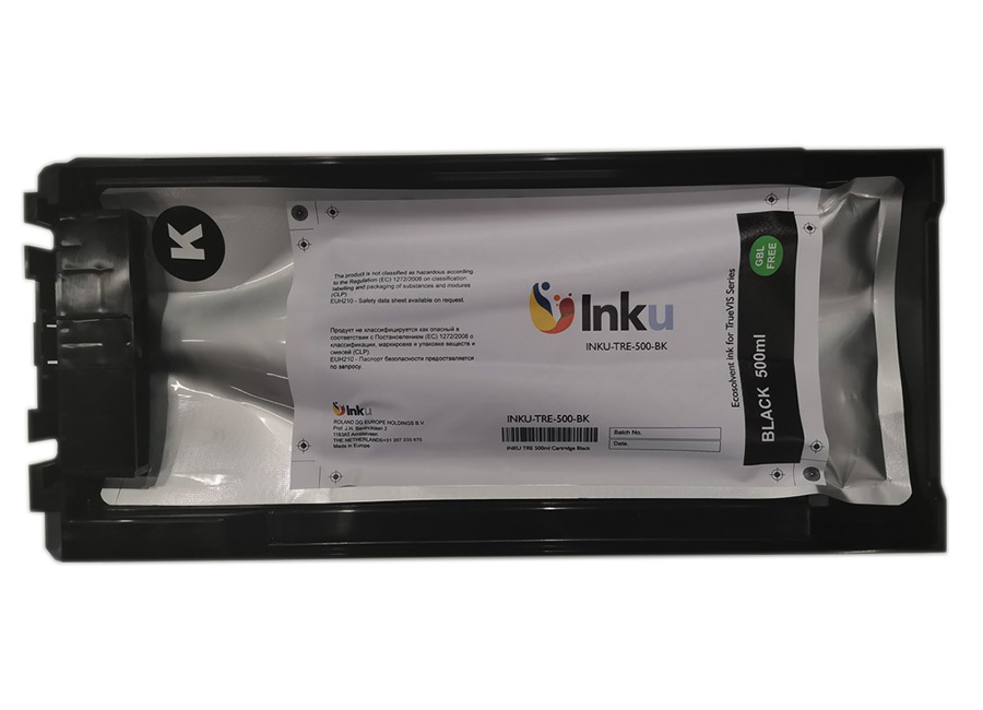 Картридж для плоттеров  Roland INKU-TRE-500-BK Black 500 мл