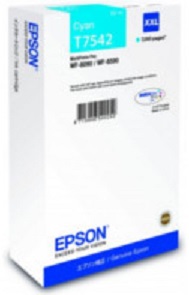 Картридж экстраповышенной емкости с голубыми чернилами Epson T7542 для WF-8090