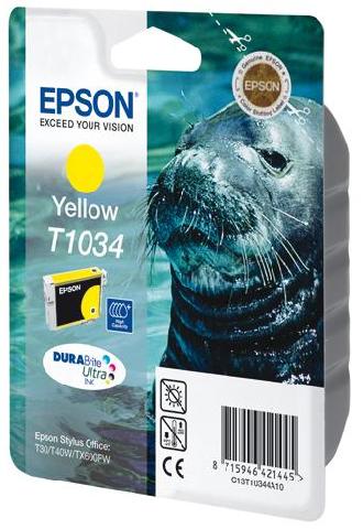 Картридж экстраповышенной емкости с желтыми чернилами Epson T1034 (C13T10344A10)