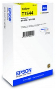 Картридж экстраповышенной емкости с желтыми чернилами Epson T7544 для WF-8090