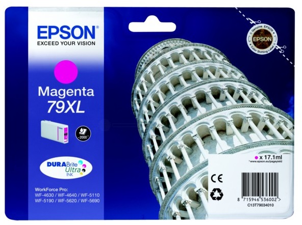 Картридж повышенной емкости с пурпурными чернилами Epson T7903 для WF-5110DW