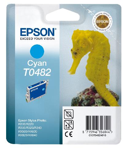 Картридж с голубыми чернилами Epson T0482 для R200