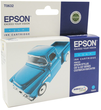 Картридж с голубыми чернилами Epson T0632 (C13T06324A10)