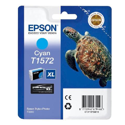 Картридж с голубыми чернилами Epson T1572 (C13T15724010)