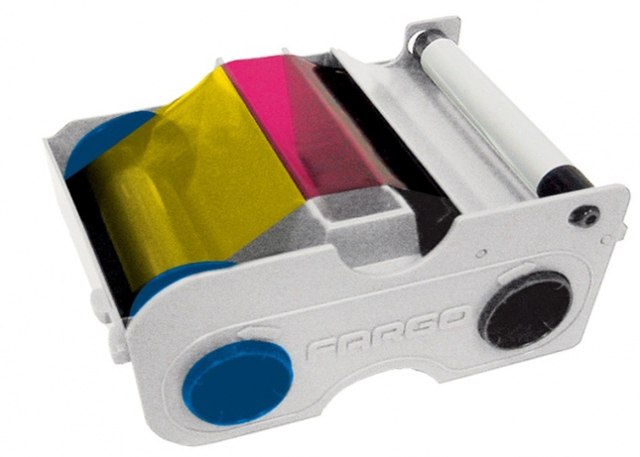 Картридж с лентой и чистящим валиком полноцветная лента Fargo YMCKO 45100