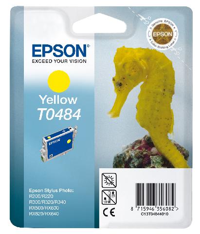 Картридж с желтыми чернилами Epson T0484 для R200