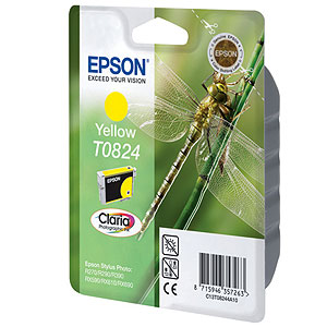Картридж с желтыми чернилами Epson T0824 (C13T11244A10)