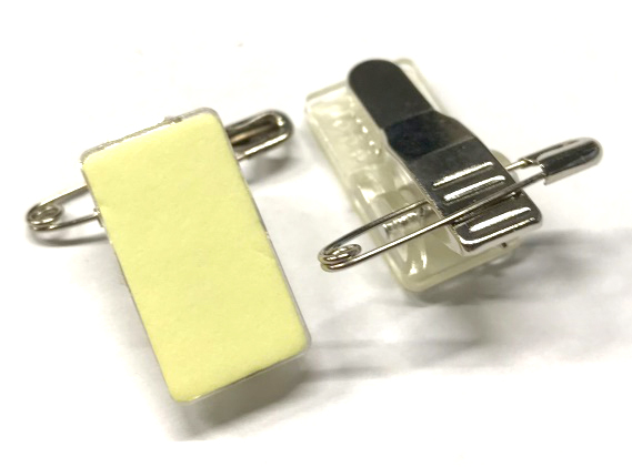 Клипса на самоклейке с булавкой Self Adhesive Badge Clip & Pin
