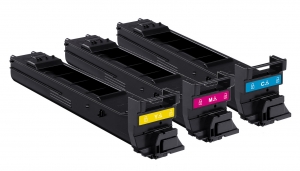 Комплект цветных тонер-картриджей Konica Minolta A0DKJ52