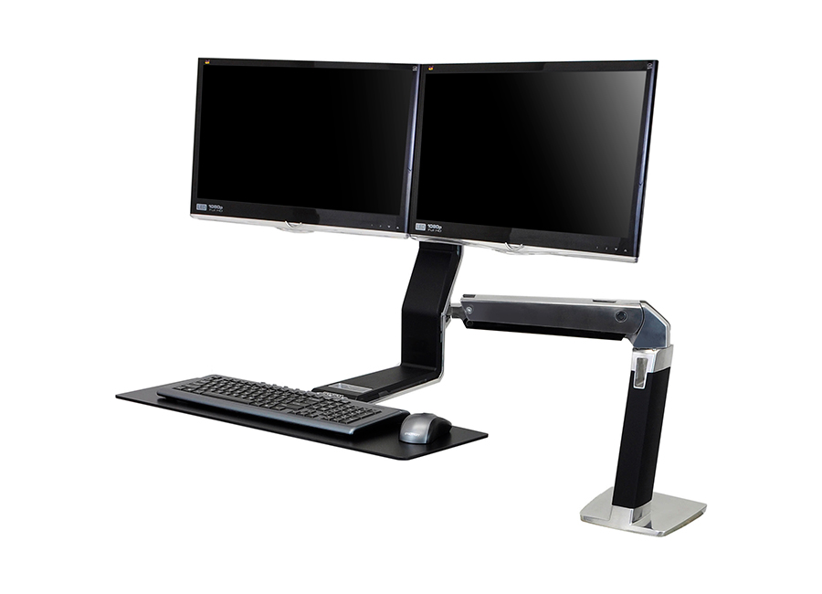 Крепление  Настольное для двух мониторов Ergotron WorkFit-A II (24-312-026)