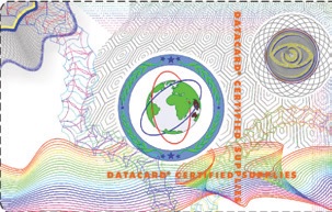 Ламинационное с голографическим рисунком DuraGard 0.6 mil Laminate Optigram(R) Datacard 538619-100